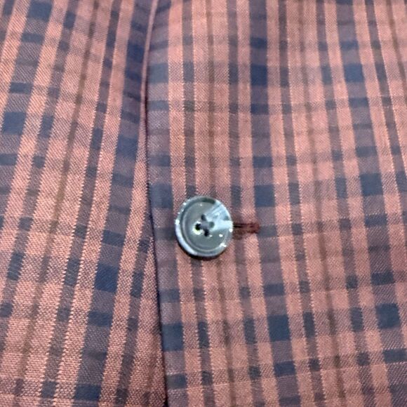 ZeGarie Men’s 48L Burgundy/Navy 100% Wool Windowpane Plaid Blazer Sport Jacket - Picture 5 of 14